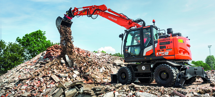 Escavadora ZW-7 da Hitachi